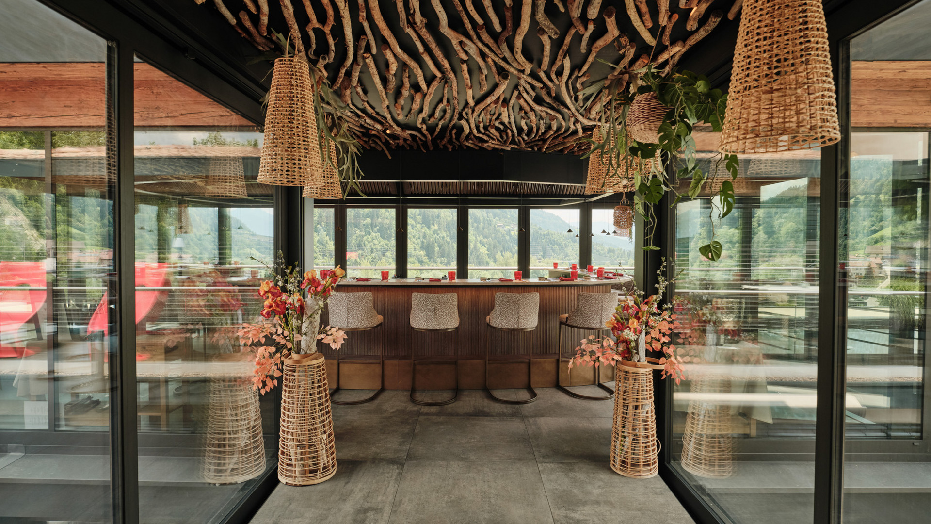 Teppanyaki restaurant at the Quellenhof Teppanyaki restaurant at the Quellenhof